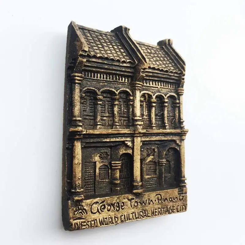 Magnetic Fridge Stickers Kuala Lumpur Malaysia Baru Cave Penang Arcade Tour Memorial Decoration Crafts