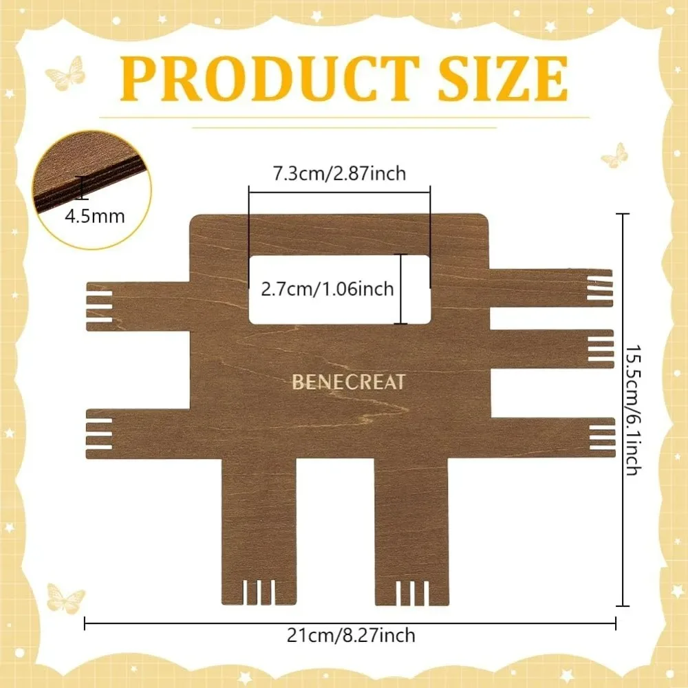 5 Sizes Wooden Pompom Maker 1.5/2/ 2.7/3/ 3.5Inch Yarn Pompom Maker Simple Plush Ball Maker Ball Machine for Crafters making kit