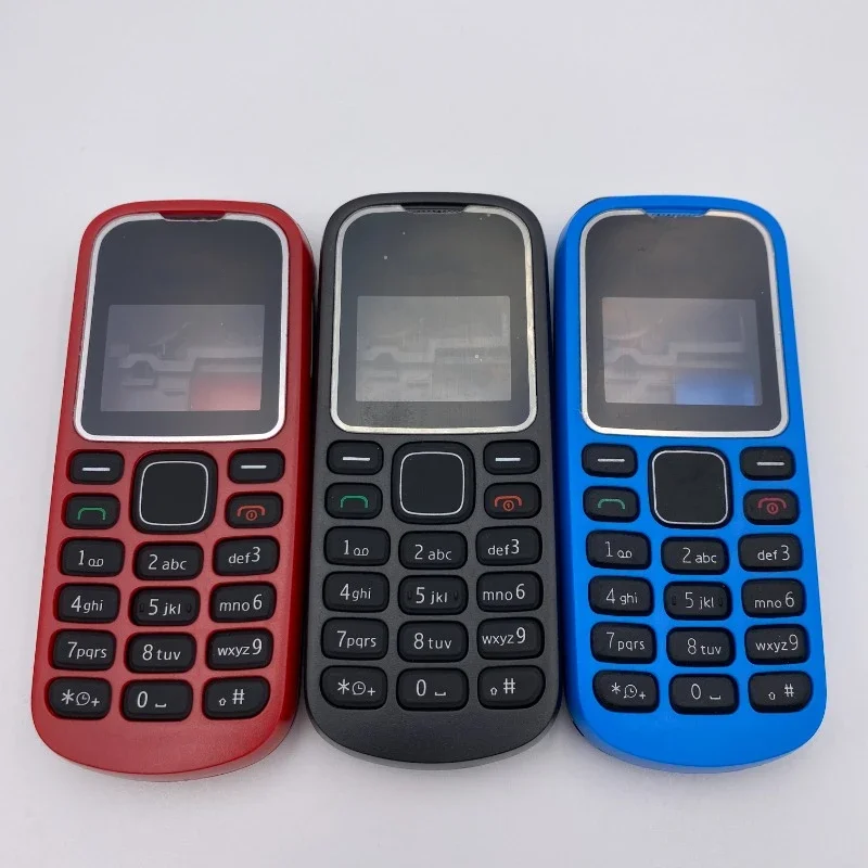 Full Mobile Phone Housing Cover Case Only + English Keypad Replacement Parts for Nokia 1280