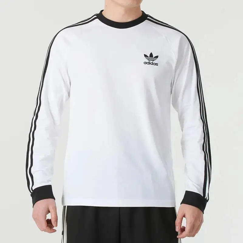 

New Adidas Originals Unisex T-Shirt Loose Round Neck Sportswear Breathable Long-Sleeved Casual Top Ia4879