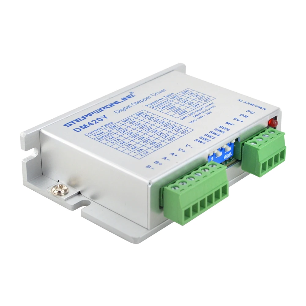 STEPPERONLINE Digital Stepper Motor Driver Nema 17 0.3-2.2A 18V-36VDC 2-Phase DM420Y Stepping Motor Controller for Nema17 Nema23