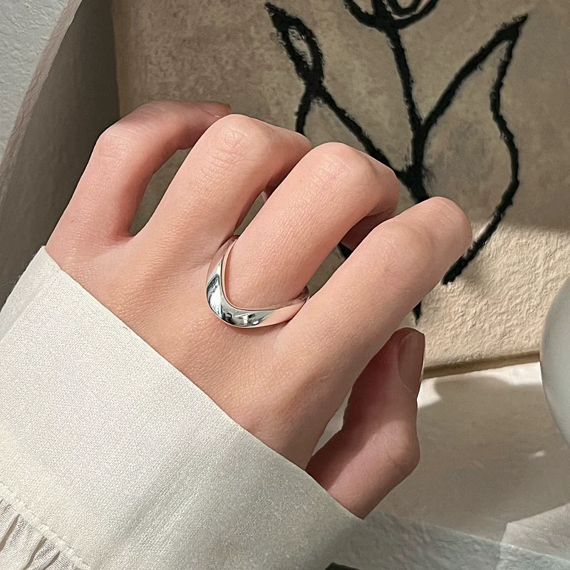 XIYANIKE Minimalist V Wave Design Open Rings For Women Vintage Fashion New Jewelry Gift Party Daily Wholesale anillos