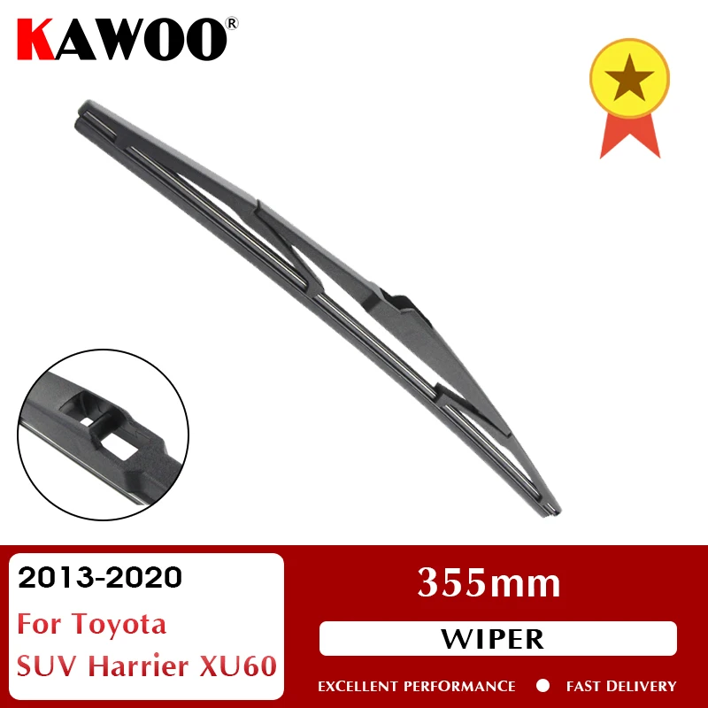 

KAWOO Car Rear Wiper Blade Blades Back Window Wipers Arm For Toyota SUV Harrier XU60 2013-2020 355mm Auto Windscreen Blade