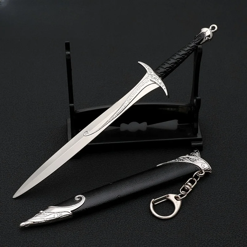22 سنتيمتر Narthil Aragorn السيف الجان Anduril القرون الوسطى الساموراي صابر اليابانية كاتانا السيف البهجة المعادن اليابانية صابر ديكور المنزل