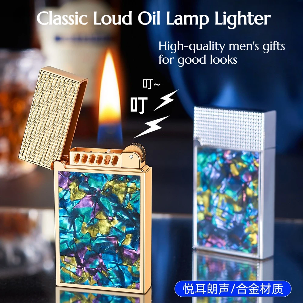 

NEW Classic Loud-capped Lighter Exquisite Gift Featuring Gemstones High Appearance Standard for Men Cigarette Accessories