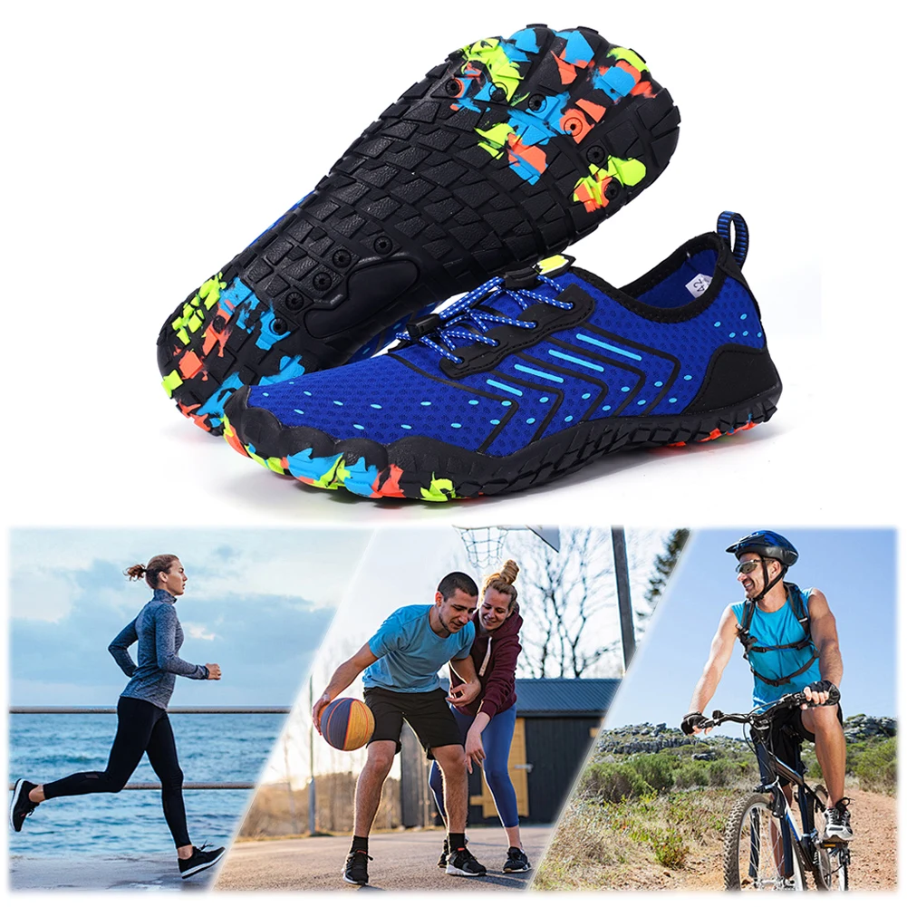 

Unisex Water Shoes Non Slip Lightweight Aqua Shoes Breathable Barefoot Beach Shoes Casual Wading Shoes for Water Sports