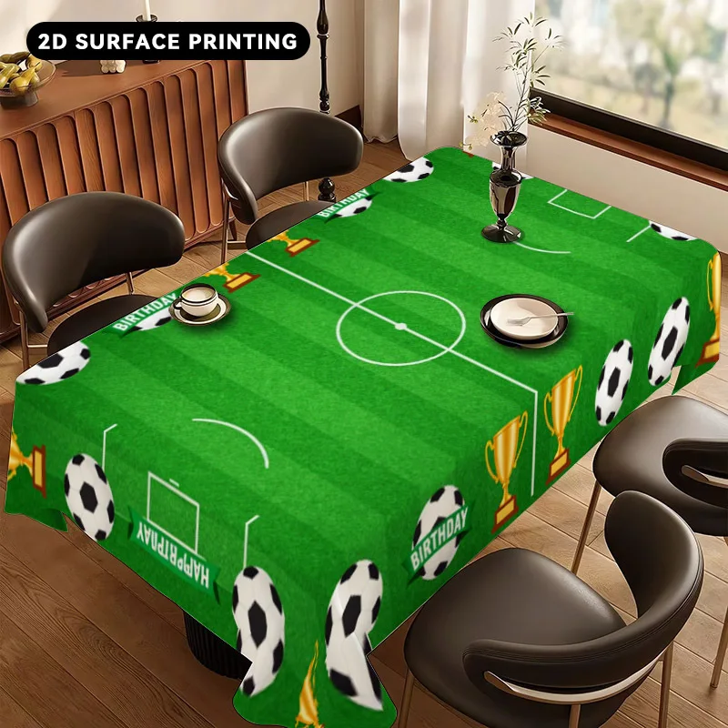 

Football Themed Polyester Tablecloth Party Decor Supplies