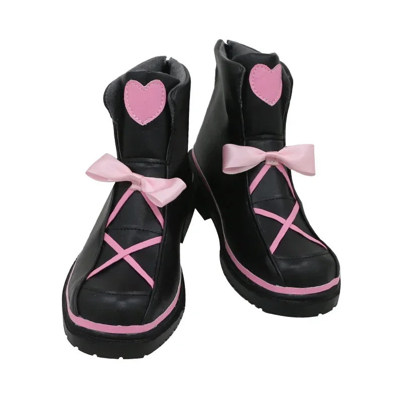 Momomiya Ichigo noir Lolita chaussures bottes Tokyo Mew Mew Halloween Cosplay Costume accessoires accessoires