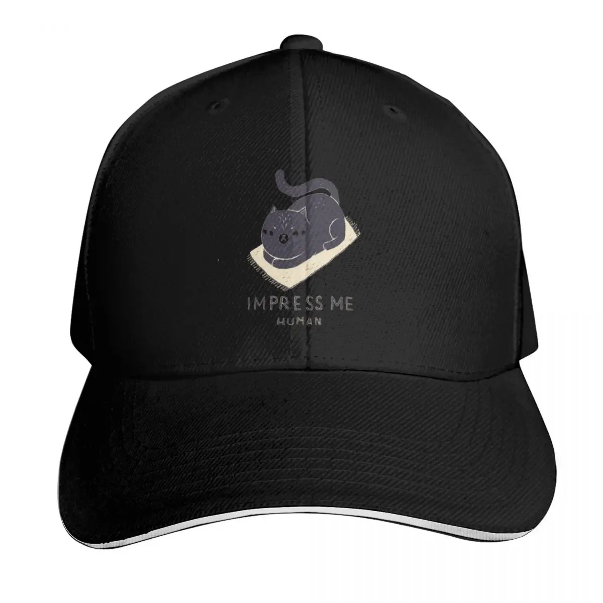 Impress Me Human Baseball Cap Sun Protection UPF 50+ Breathable Mesh Back Adjustable Buckle Closure