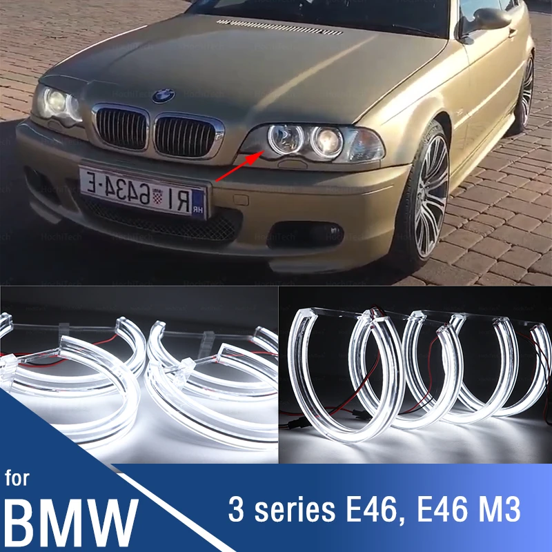 

Day Light Daytime Light Halo Rings Light 6000K White for BMW 3 Series E46 316i 318i 320d 320i 323i 328i 330i 325xi 330d