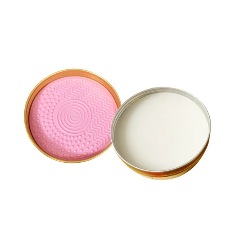Makeup Brush&Puff Cleaning Kit-Peach Soap with Silicone Pad Effective Cleaning Artifact Must-Have Beauty Tool for Cosmetic Care