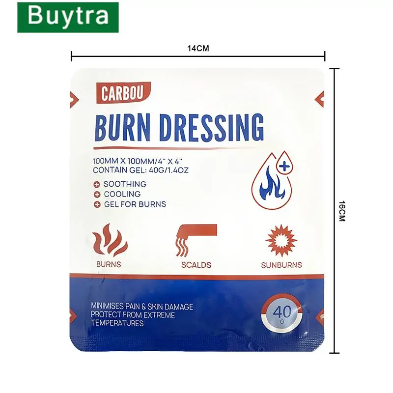 

1pc Burn Dressing Gel Hydrogel Sterile Trauma Dressing Advanced Healing For Wounds Care First Aid Burncare Bandage 10cmx10cm