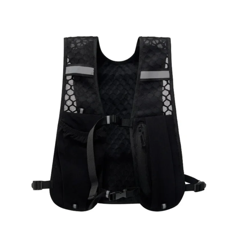 2026NEW Biking Running Storage Vest Backpack Lightweight Running Vest Reflective Hydration Water Chest Pack Phone Storage Pocket