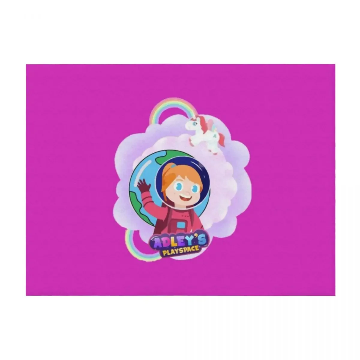 

Adley's Playspace: A For Adley Unicorn and Rainbow Throw Blanket bed plaid Thin Hair Decorative Beds Blankets