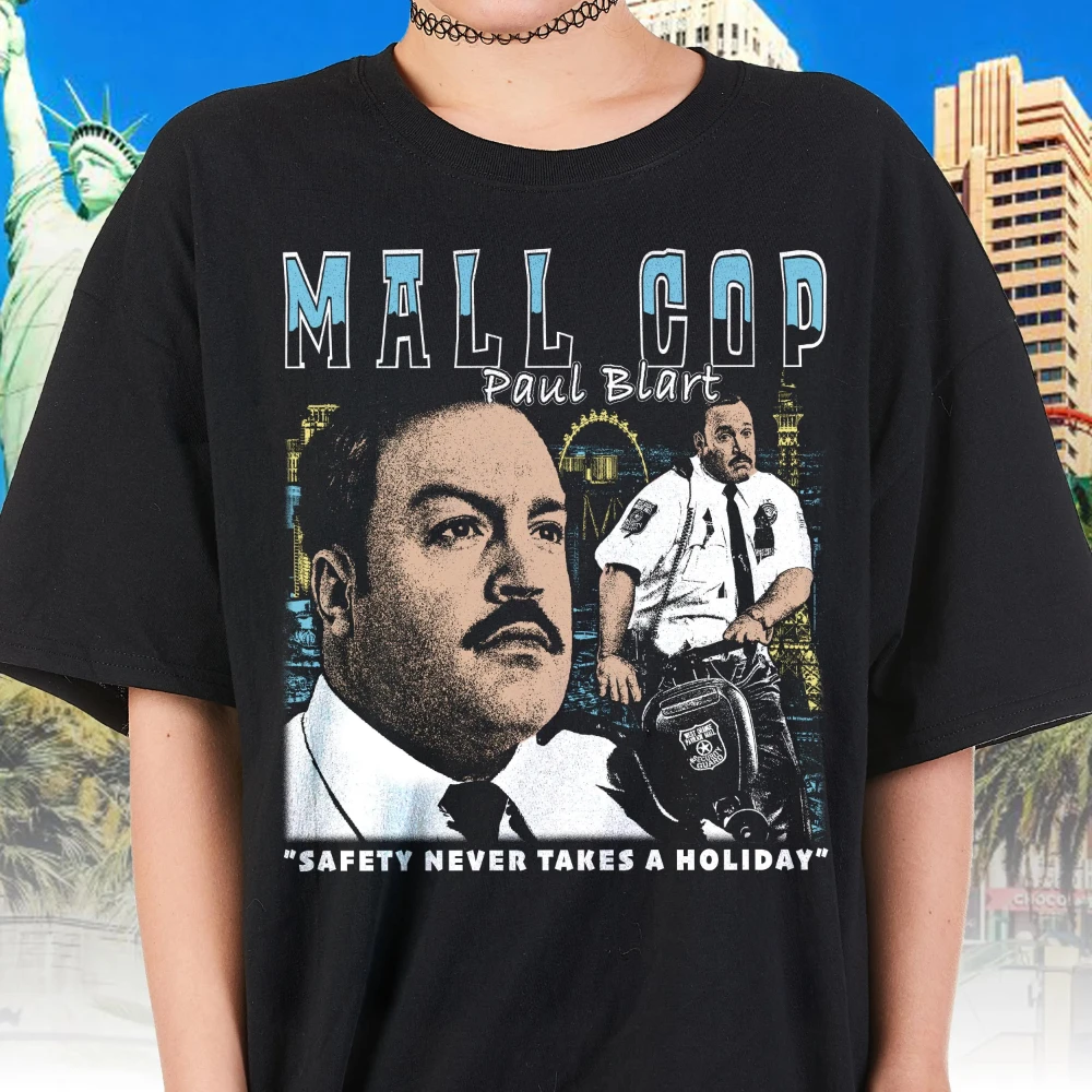Mall Cop Movie T-shirt Kevin James Film Tee Paul Blart Mall Cop Shirt Kevin James T-shirt Streetwear Film Tee Graphic Tee