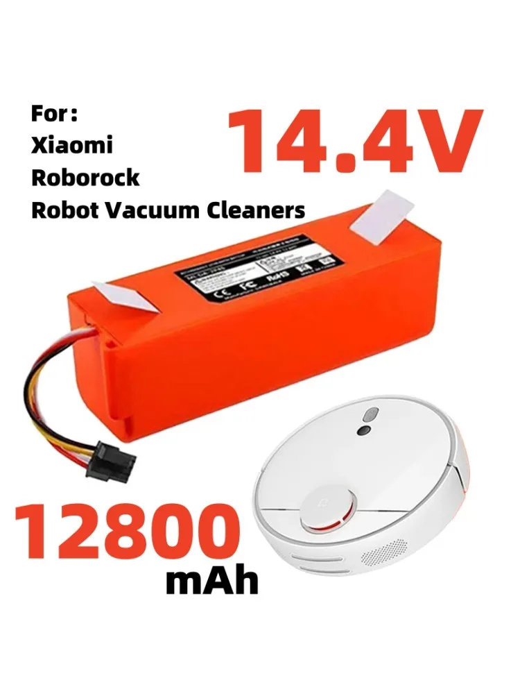 14.4V 12800mAh Vervangende Batterij voor Xiaomi Roborock S55 S60 S65 S50 S51 S5 MAX S6 Robot Stofzuiger - afbeelding 2
