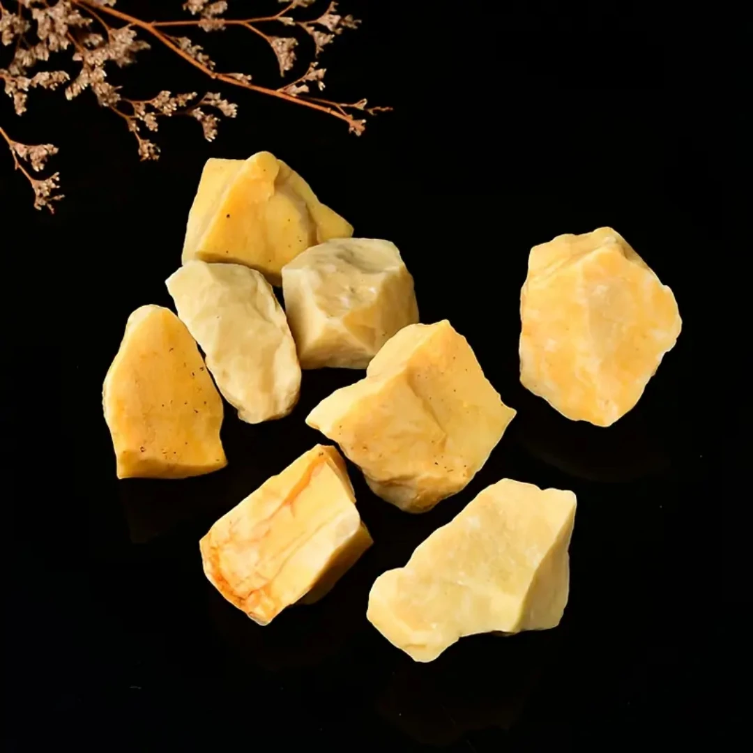 40g/120g/240g Natural Yellow Aventurine Rough Stone, Irregular Shape Ore Rock Minerals, Fish tank flowerpot landscaping, Gift