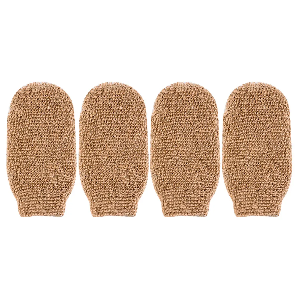 

Exfoliation Scrubbing Mitt Jute Bath Gloves Comfortable Shower Scrubber Body Miss
