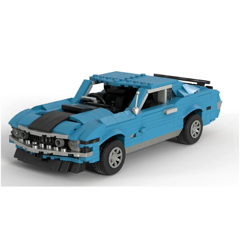 QWERT Speed Racing Car Model MOC Building Bricks Fastback Sports Car Modular Technology Gifts Holiday Assemble Children Toy Suit