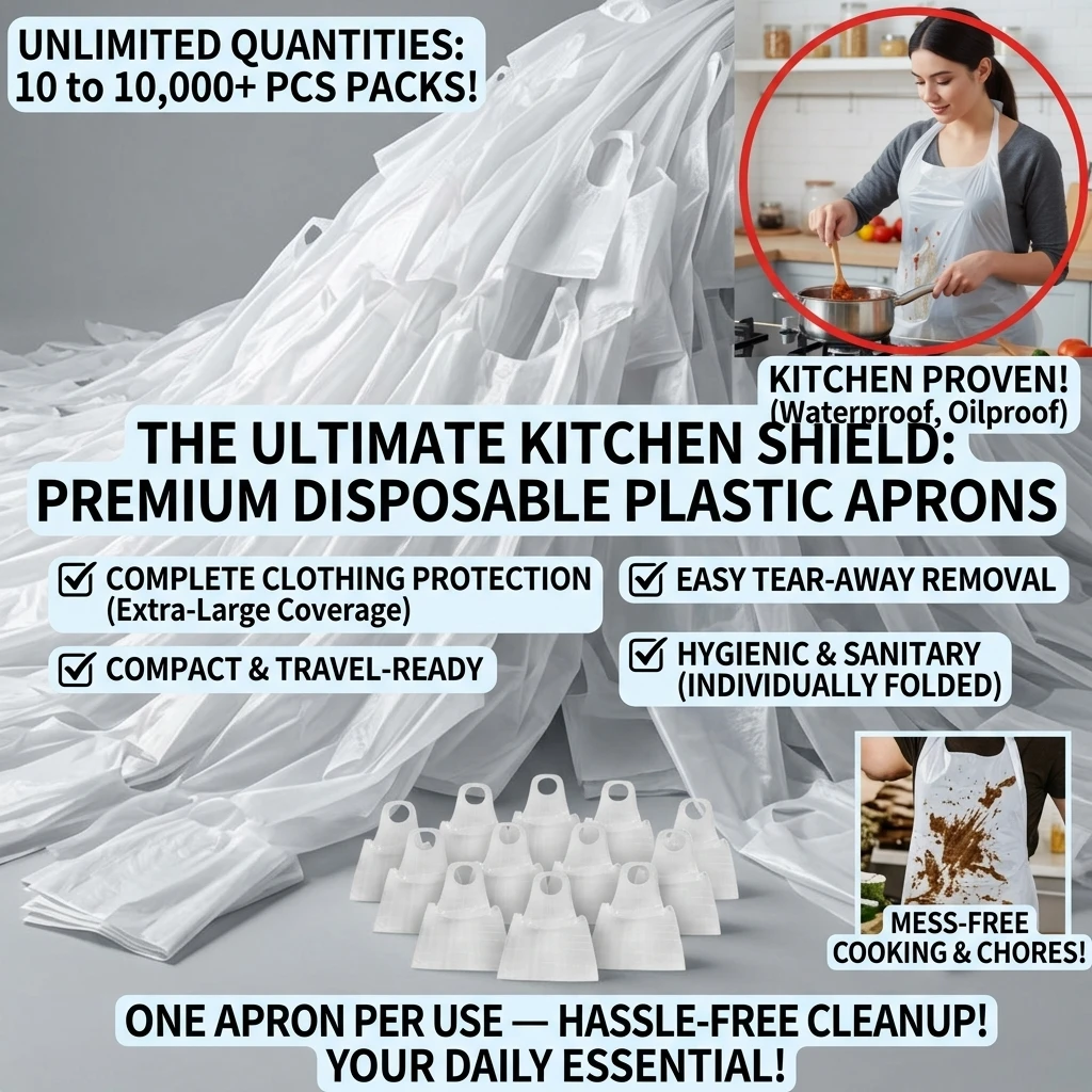 10-100pcs NEW Adult Disposable Tattoo Apron Transparent Clothing Anti Pollution Sterile Clothing Clean Cover Cape Cloth Apron