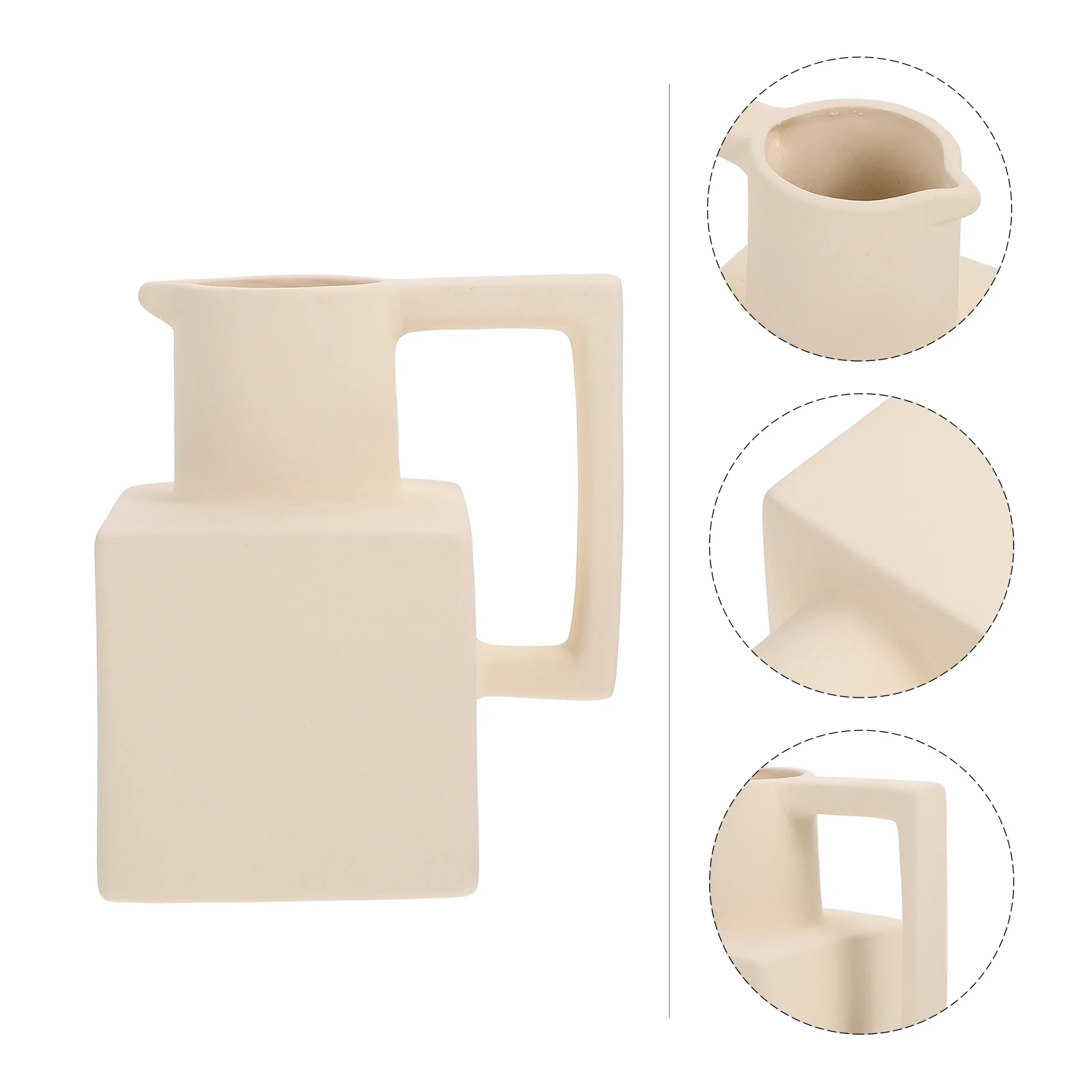 

1Pcs Ceramic Vase Retro Simple Desktop Vase for Floral Arrangement Artistic Tabletop Flower Display Home Decor