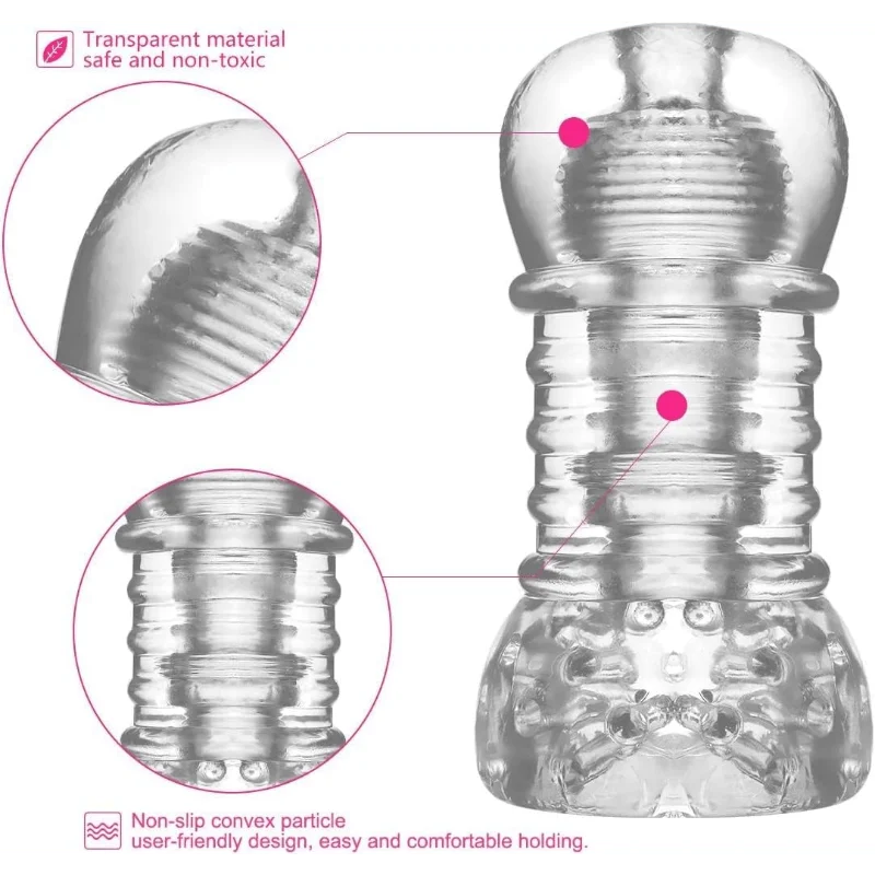 لعبة الجنس كأس الاستمناء للرجال ، HBABY المحمولة جيب كس الضارب اللسان الضارب كم محفز مع الملمس المهبلي
