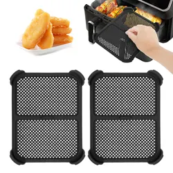Air Fryer Splash Guard for Ninja AF500 Reusable Silicone Airfryer Splash Pad Effective Grease Splatter Shield Baking Accessories