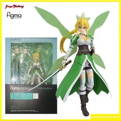 100% Originele Figma 314 Sword Art Online II Leafa Op Voorraad Anime Action Collection Figures Model Speelgoed