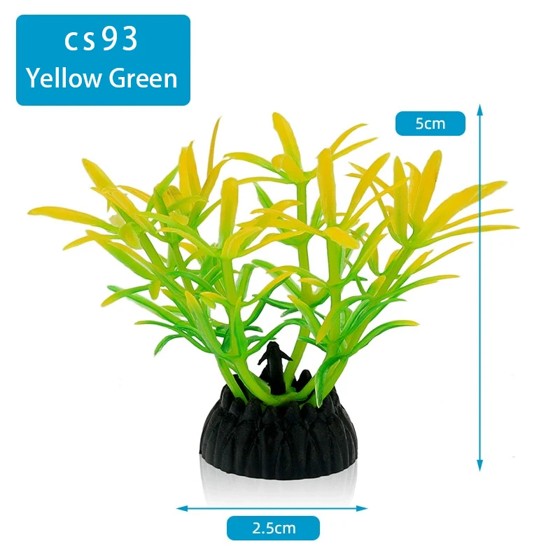 Simulazione Piante artificiali PVC Erbacce d'acqua Ornamento Acquario Erba Decorazione floreale Accessori Acquario Decorazione paesaggistica