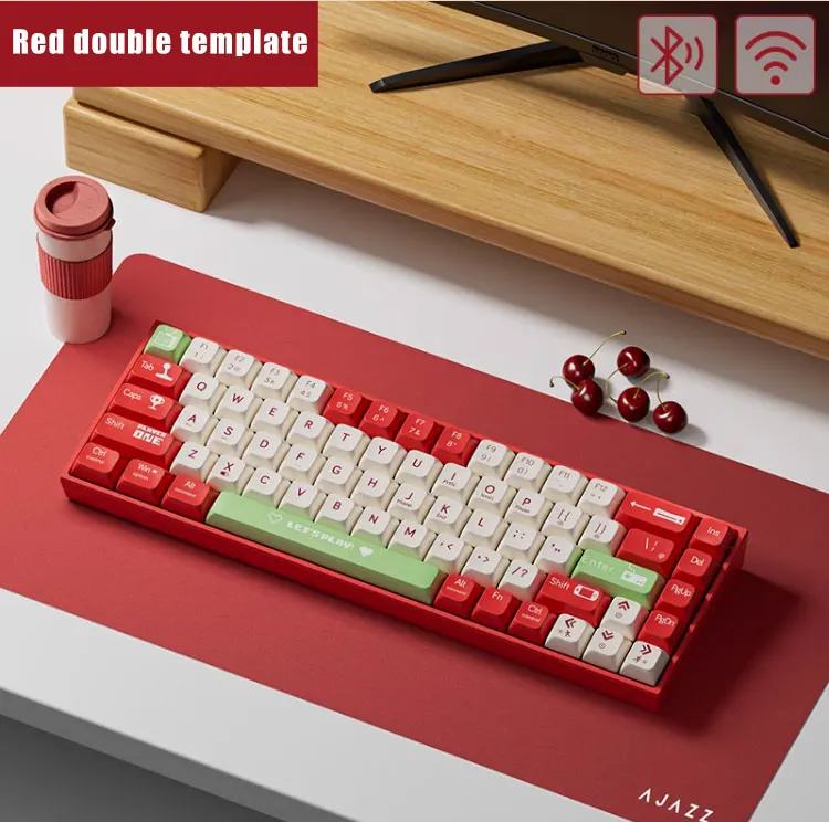 AJAZZ AK680 Mechanical Keyboard Gaming Wired Compact Laptop Tea Or