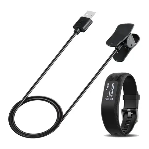 Charger Cable For Garmin Vivosmart 3 4 Smart Watch Replacement Micro USB Charging Cable Cord Wire Clip Dock