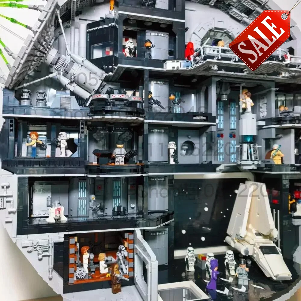 2026 New Advanced Premium Death Star Building Blocks Wars UCS Series 9023pcs Assembly Collectible Decoration for Fans view 5