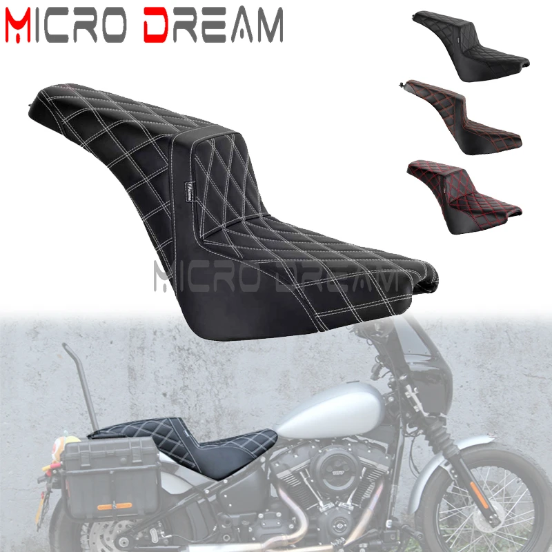 Two-Up Seat 52000300 2Up Rear Seats For Harley Street Bob Slim Heritage 114 FLDE FLHC FLHCS FLSL FXBB FXBBS FXST 2018-2022