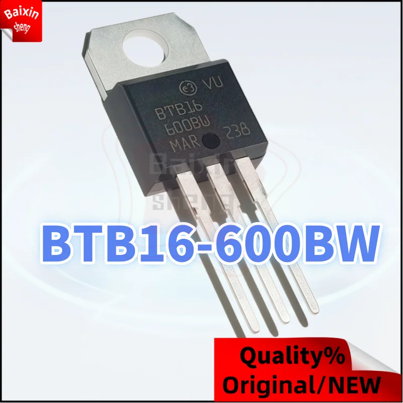 

10PCS Brand new quality BTB16-600BW BTB16 600BW BTB16-600 TO-220 16A/600V Bidirectional Silicon Control