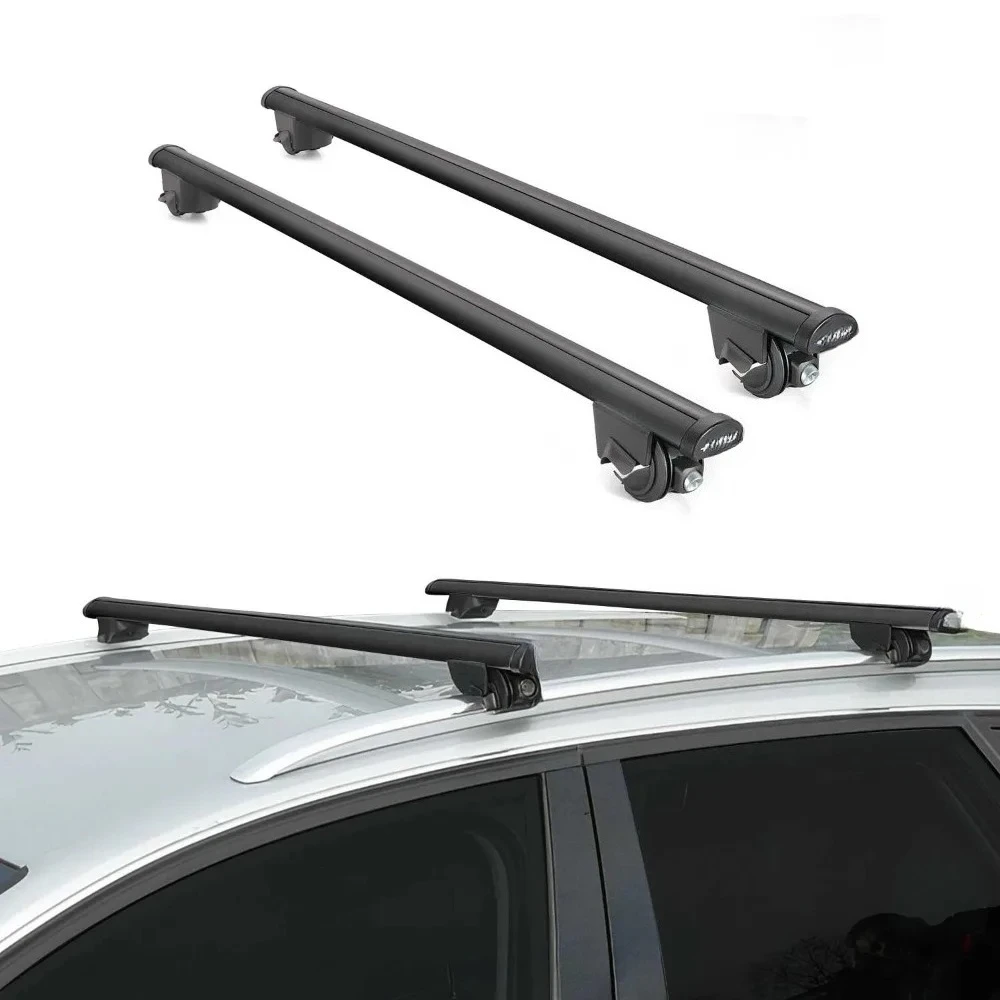 For BMW X5 E70 2007-2013, 220Lbs Roof Rack Cross Bars, Aluminum Black Pair