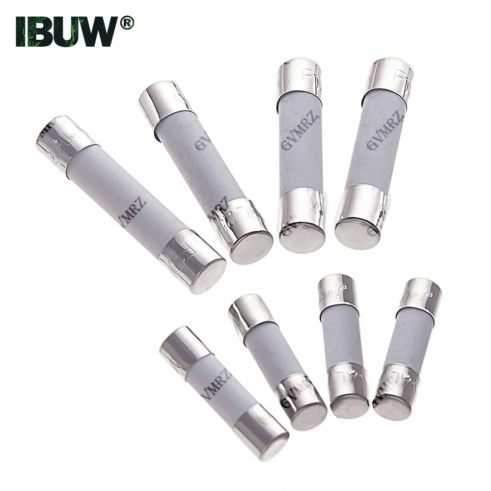 10PCS 4A-30A 0.1A 0.25A 0.5A 1A 1.5A 6X30MM 5X20MM Fast Blow Ceramic Fuse 5*20mm 250V 2A 2.5A 3A 3.15A Slow Break The Fuse Tube