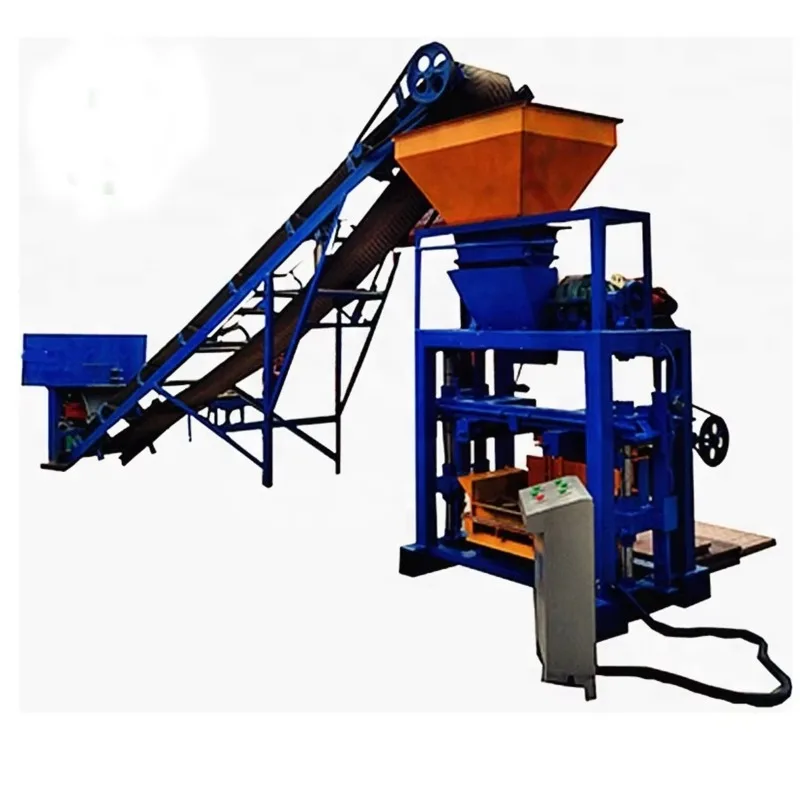 Customized Semi-automatic Interlocking Brick Making Machine For Construction Motor Gearing Cement Block Machine Hollow Block Mak