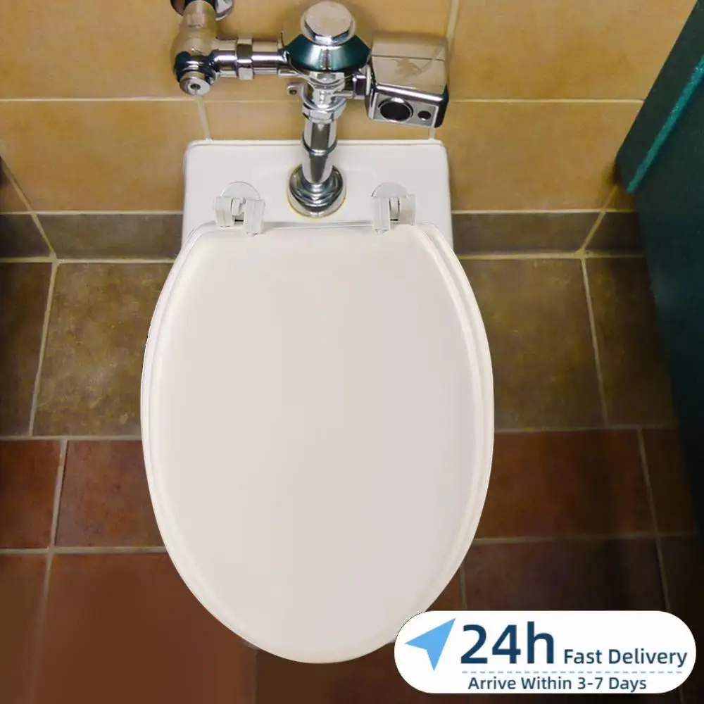 

Soft Close Cushion Comfortable Bathroom Replacement Cover Seats Quick-Release Soft Toilet Seat Replacement Bathroom Accessories