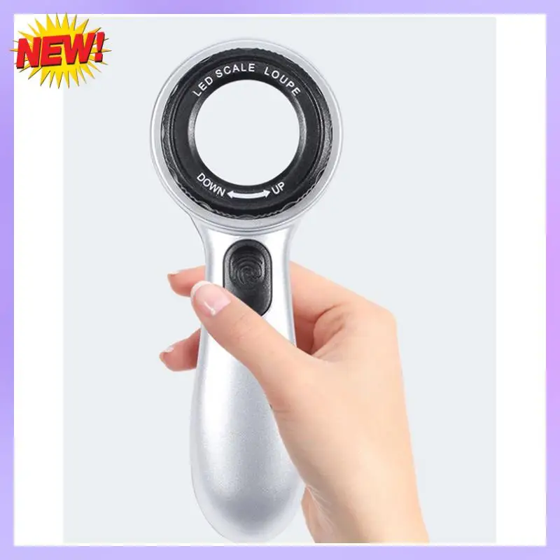 

T24C Rechargeable Magnifying Glass Lighted Magnifying Glass For Seniors With 4 Light Modes With Graduated
