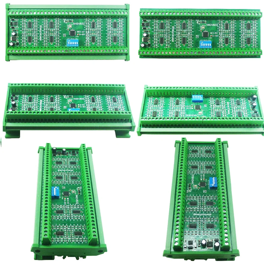 32-AI RS485 Differential Voltage Collector Modbus RTU 0-5V 0-10V Analog Input ADC Signal Acquisition System DC 12V 24V N4DVB32