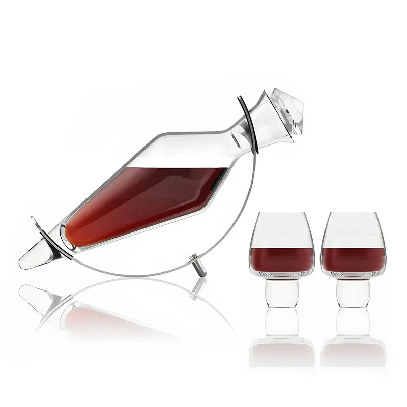 Modern European Style Cupid Wine Decanter Set Luxury Home Decor for Living Room Dining Table Ornament Elegant Glassware