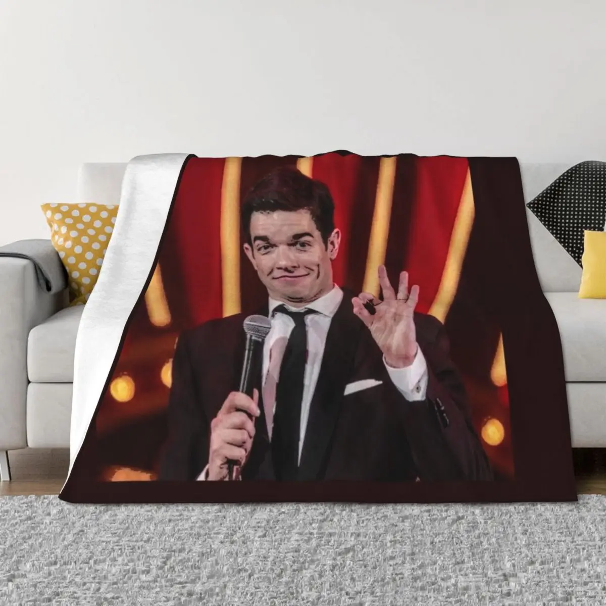 

John Mulaney Throw Blanket Quilt Furry Softest wednesday Blankets