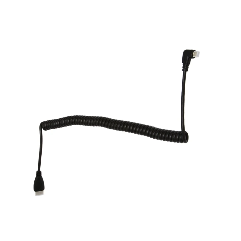 Left-Angled Micro- To  Male Cable Stretched Length For Cameras