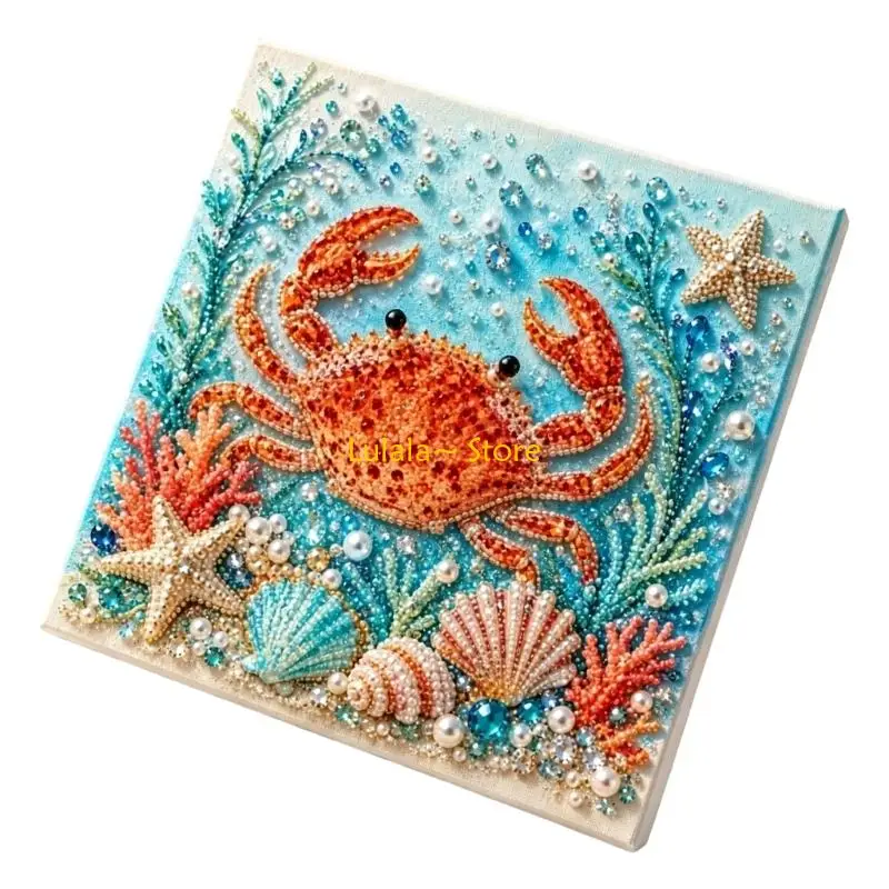 Y4QA Creative Pearls Art Painting Kits with Framed Canvas for Classroom Craft Time