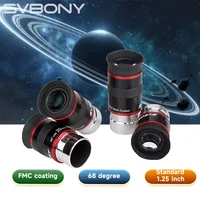 Oculares Telescopio Svbony oculares de 1.25 Pulgadas 68 °   Juego de Oculares Planetarios UWA 6 mm 9 mm 15 mm 20 mm para Telescopio Astronómico
