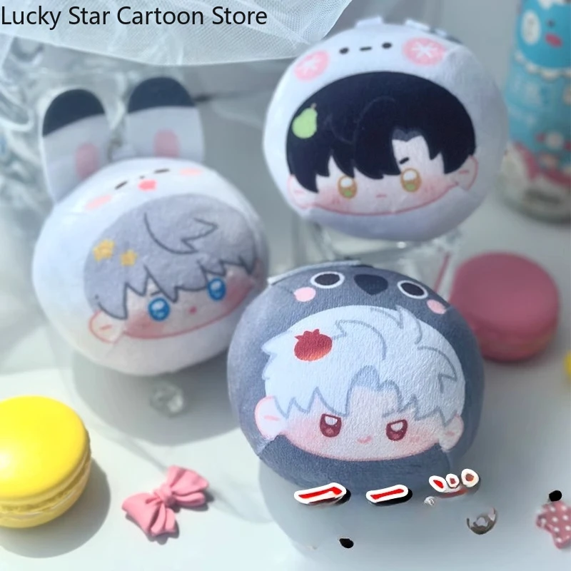 الحب والفضاء العميق سيلوس زين رافاييل كاليب كزيفير كوسبلاي زلابية منفوشة موميت قلادة عروسة كرتونية سلسلة مفاتيح للهالوين