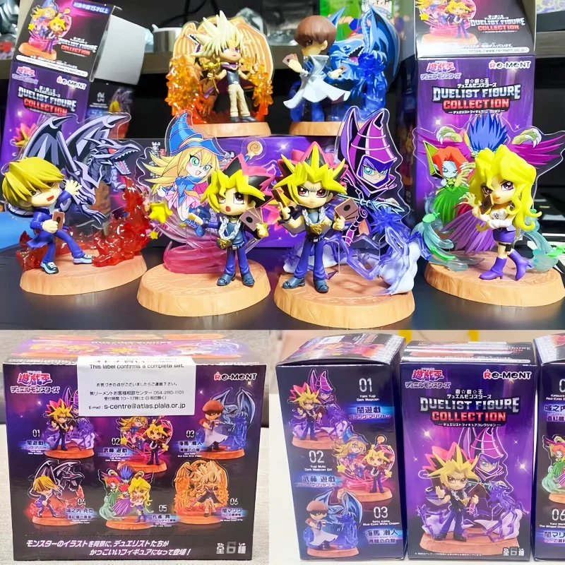

Re-Ment Yu-Gi-Oh! Duel Monsters Blind Box Set 100% Original Anime Mini Figures Collection 6 Pack Toy Gift for Fans