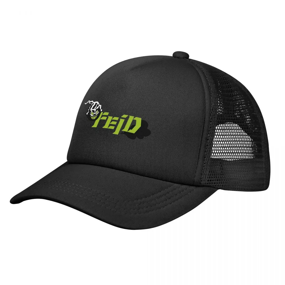 Ferxxo Merch Feid Logo Trucker Cap Men Women Fashion Hats Sun Hats Trucker Cap Adjustable Snapback Caps Mesh Baseball Cap Summer