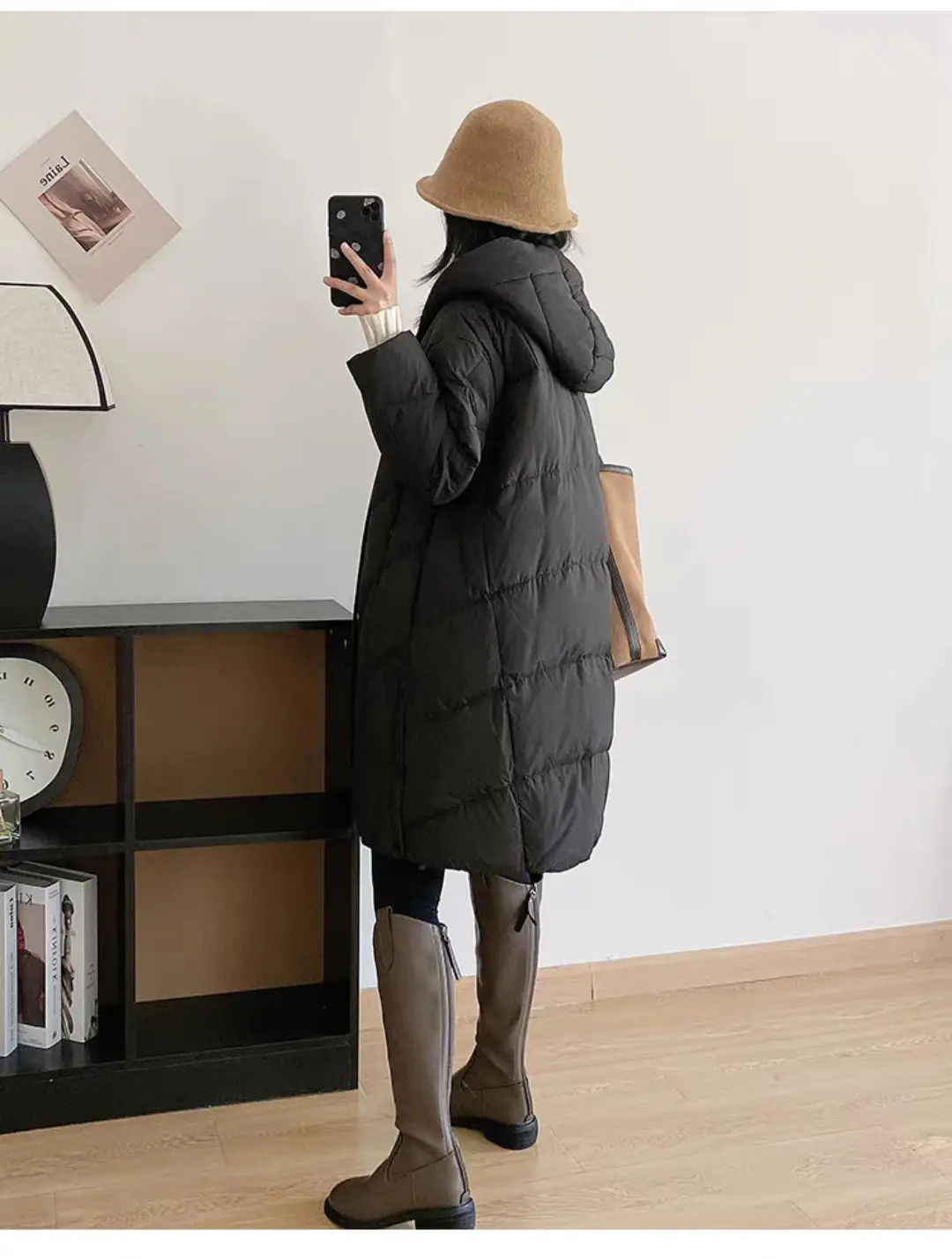 Otoño e Invierno nueva chaqueta de plumón para mujer con capucha chaqueta ligera informal para ir al trabajo