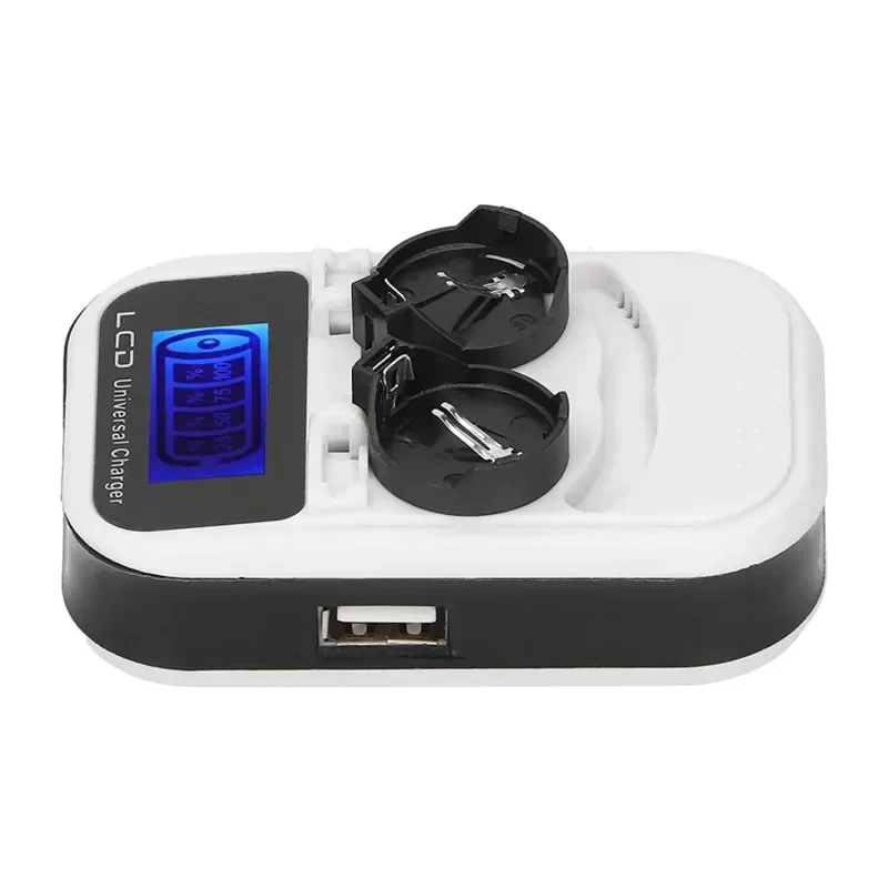 Nowa ładowarka Smart Button 2-slot 3.6V LCD do LIR2016/LIR2025/LIR2032/ML2016/ML2025/ML2032